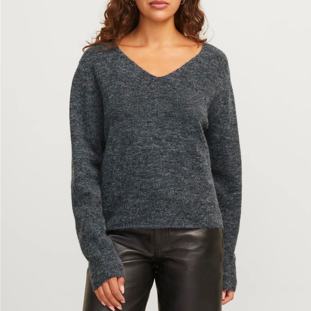 EXPRESS | Marble V Neck Knit Sweater Sz M